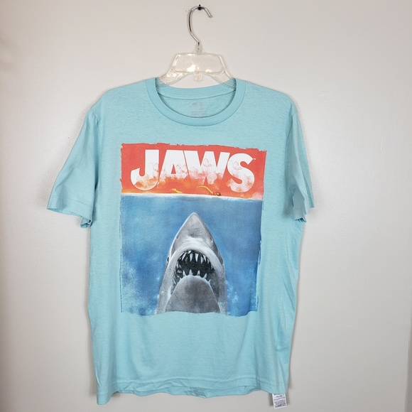 Jaws Horror Movie Logo Gap Small Shirt - Picture 2 of 5